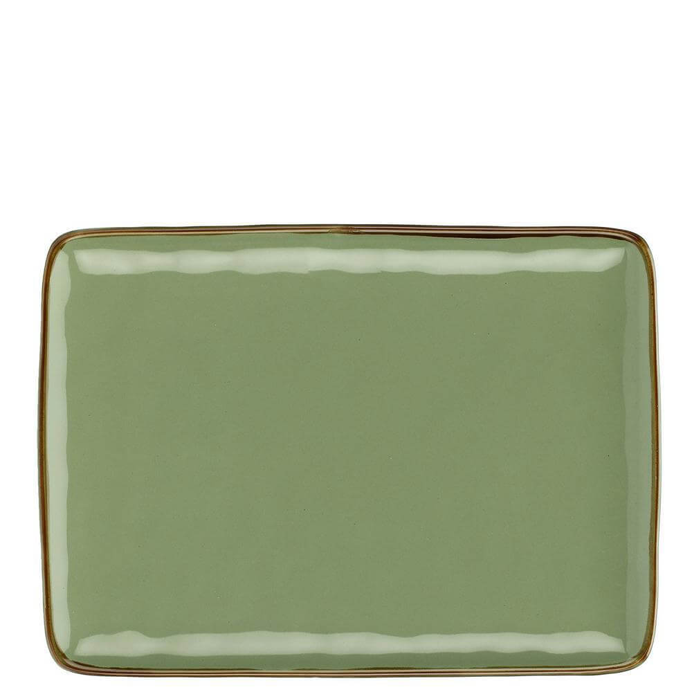 Rose & Tulipani Concerto Verde Oliva Tray 36cm